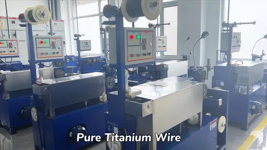 0,20 mm medizinischer Draht aus reinem Titan für chirurgische Klammergeräte. Chirurgisches Titanprodukt