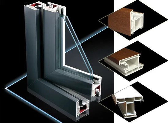 Heißer Verkauf UPVC-Profil von Flügelfenstern und Türen der Serie 60