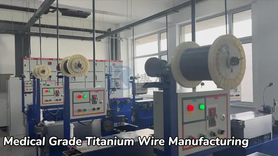 Reintitandraht in medizinischer Qualität ASTM F67 für chirurgische Titanklammern